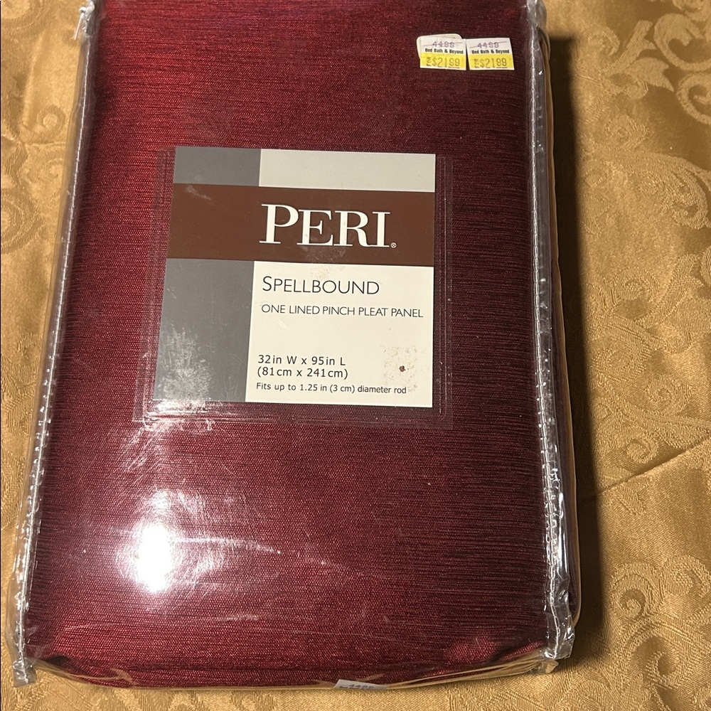 Peri Spellbound Pinch Pleat Bordeaux Panel